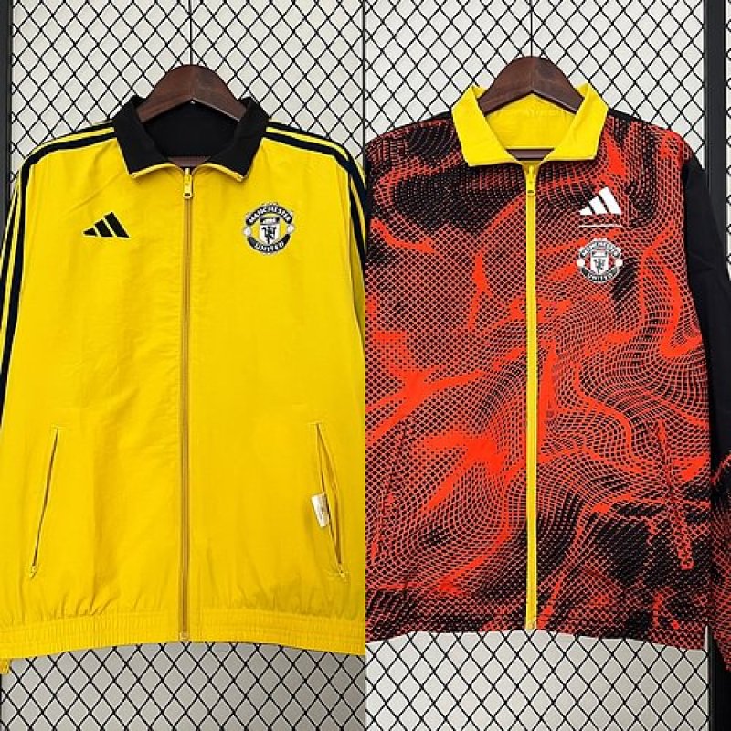 24/25 Manchester United Reversible Windbreaker Soccer Jersey