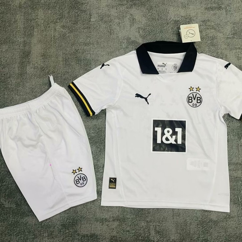 Kids Dortmund 24/25 Third Football Jersey Kit