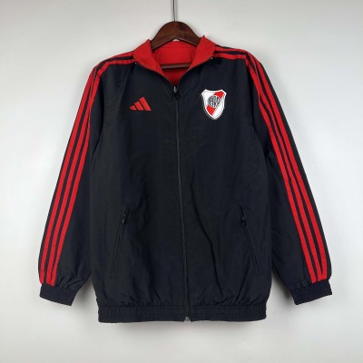 2023/2024 River Plate Jersey Windbreaker black Soccer Jersey 1:1 Thai Quality