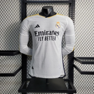 2023/2024 Long Sleeve Player Version Real Madrid Home