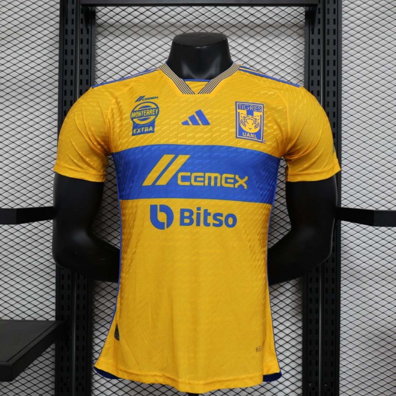 2023/2024 Player Version Tigres Home Football Shirt 1:1 Thai Quality