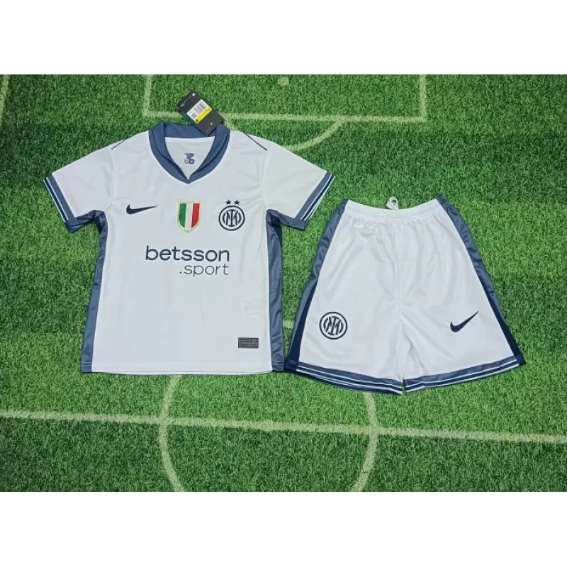 Kids Inter Milan Away Jersey 24/25 Football Kit