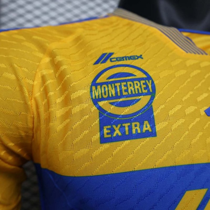 2023/2024 Player Version Tigres Home Football Shirt 1:1 Thai Quality