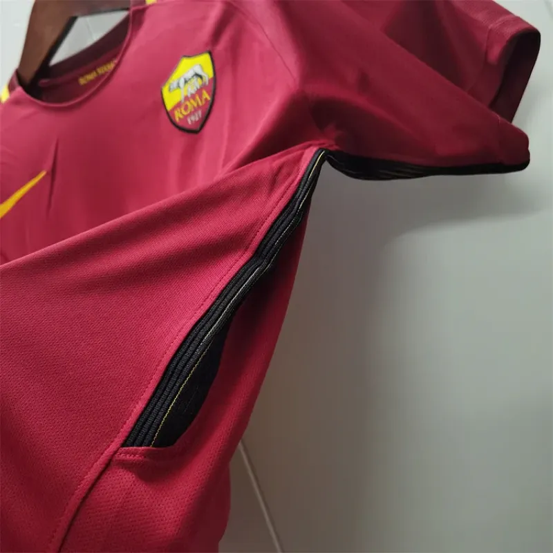 2017/18 Roma Retro Home Football Jersey