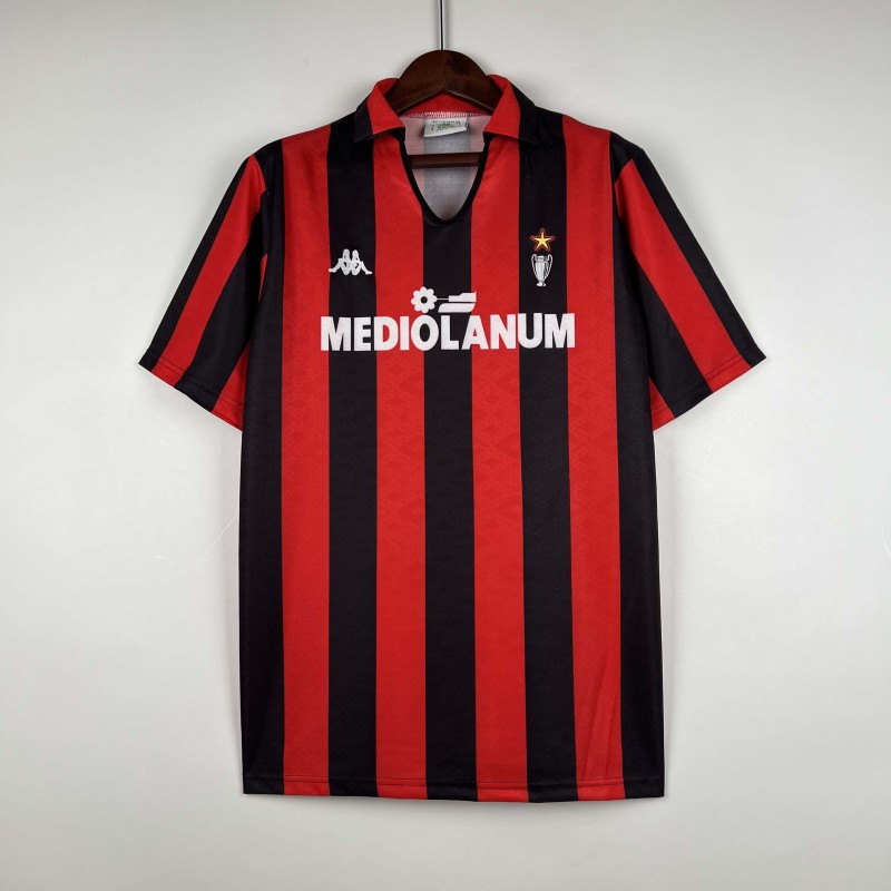 1989/1990 Retro AC Milan Home Football Shirt 1:1 Thai Quality