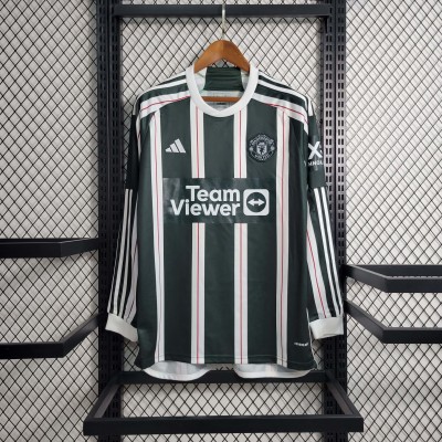 2023/2024 Long Sleeve Manchester United Away Football Shirt 1:1 Thai Quality