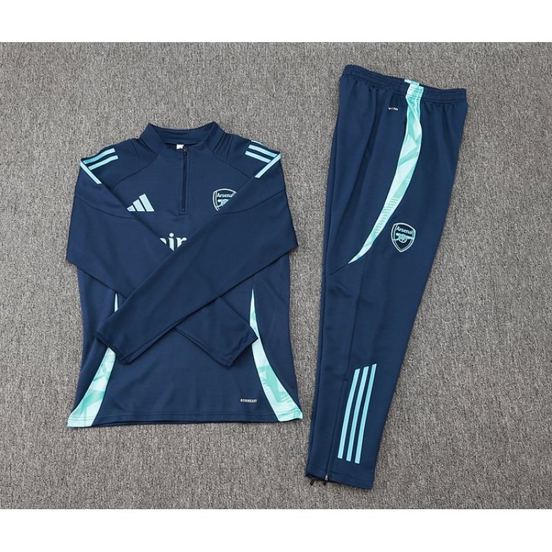 24/25 Arsenal half-pull training suit blue football jersey