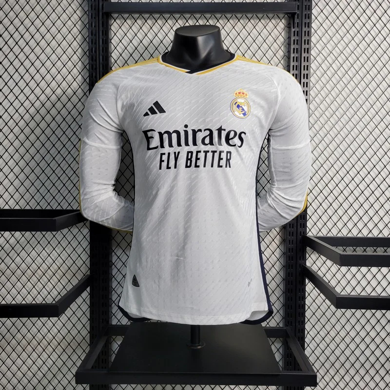 2023/2024 Long Sleeve Player Version Real Madrid Home