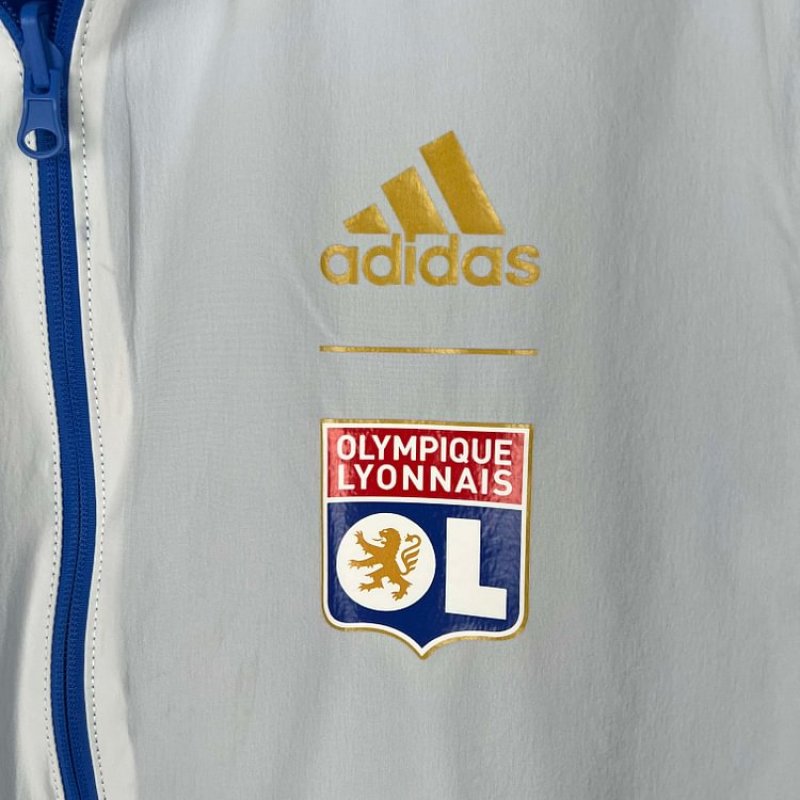 2023/2024 Lyon Reversible WindbreakerBlue-whiteSoccer Jersey 1:1 Thai Quality