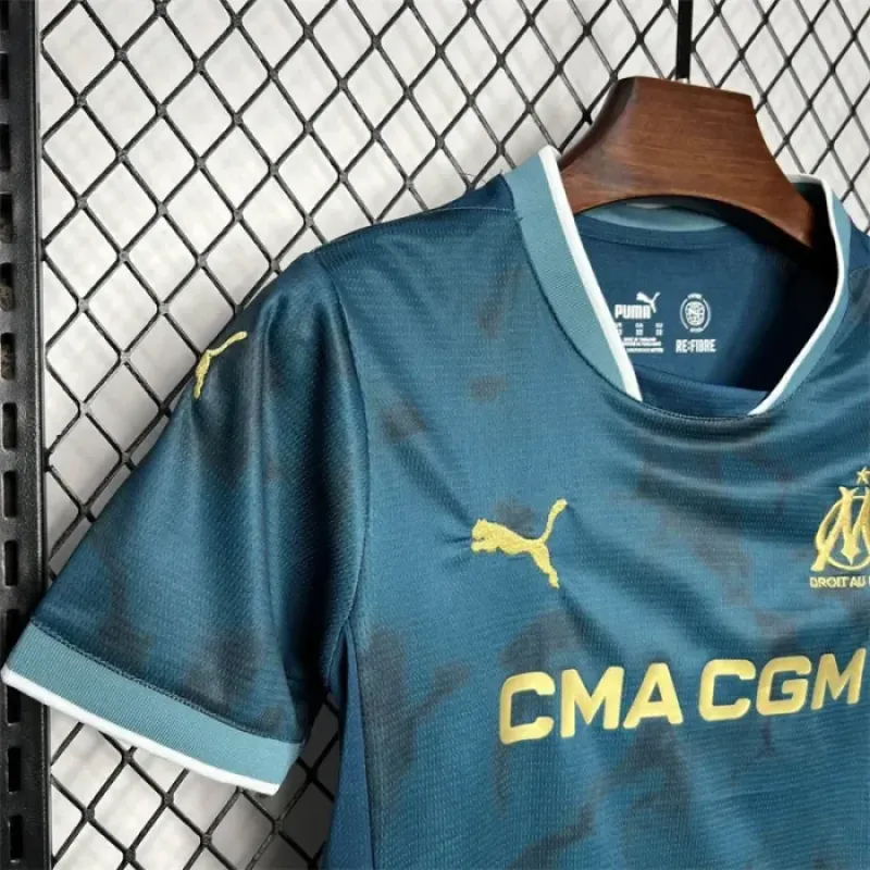 Kids Marseille Away Jersey 24/25 Football Kit