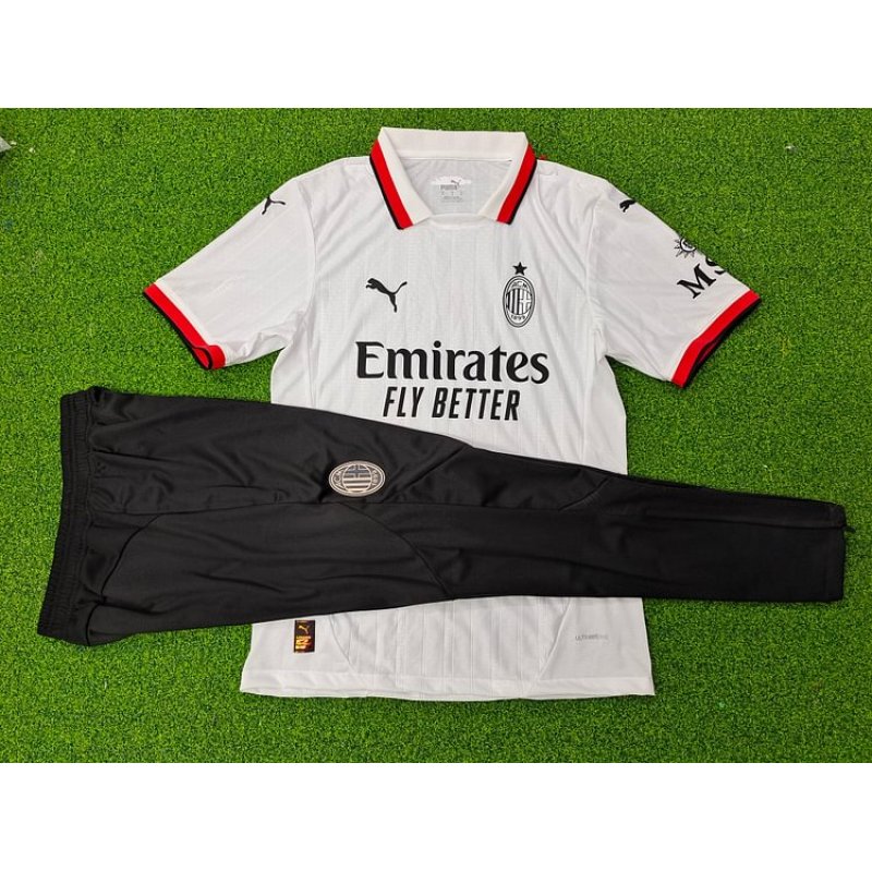 Adult Set 2024-2025 AC Milan Away Tracksuit1:1 Thai Quality Set