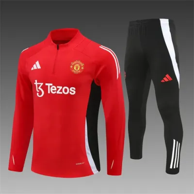 Manchester United Training Tracksuits 24/25 Football Jersey(red)
