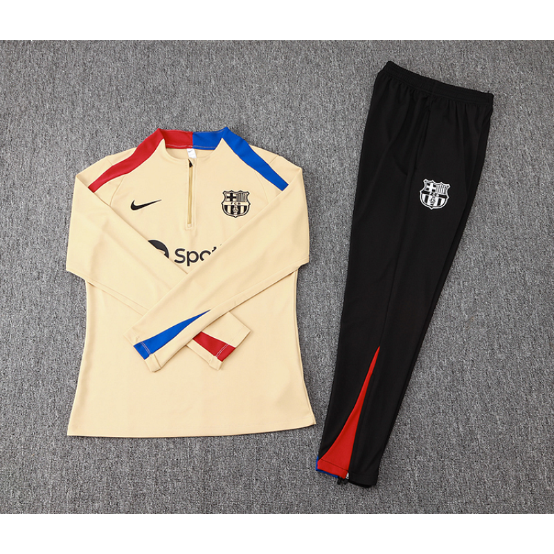 24/25 Barcelona half-training yellow jersey set