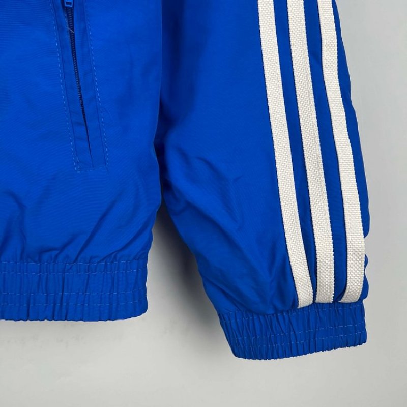 2023/2024 Lyon Reversible WindbreakerBlue-whiteSoccer Jersey 1:1 Thai Quality