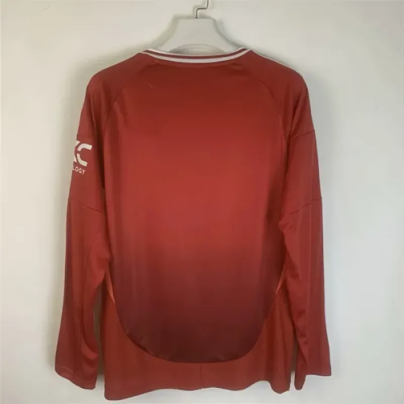24/25 Manchester United Home Jersey Long Sleeves