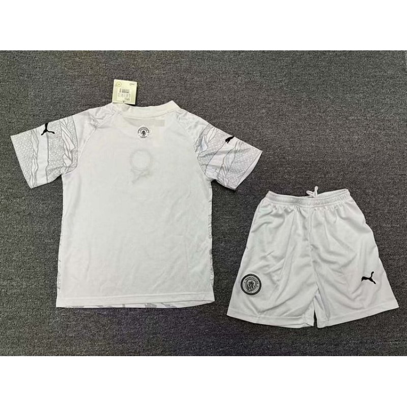 2023/2024 Manchester City Special Edition Grey Football Shirt 1:1 Thai Quality Kids Size