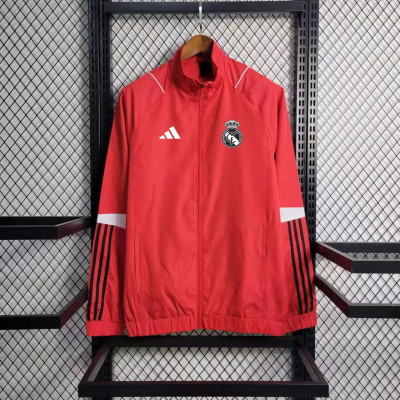 2023/2024 Real Madrid Windbreaker Jersey Red