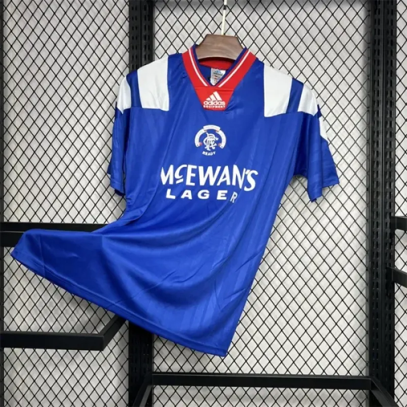 Retro Rangers Home Kit 1992 1994 Football Jersey