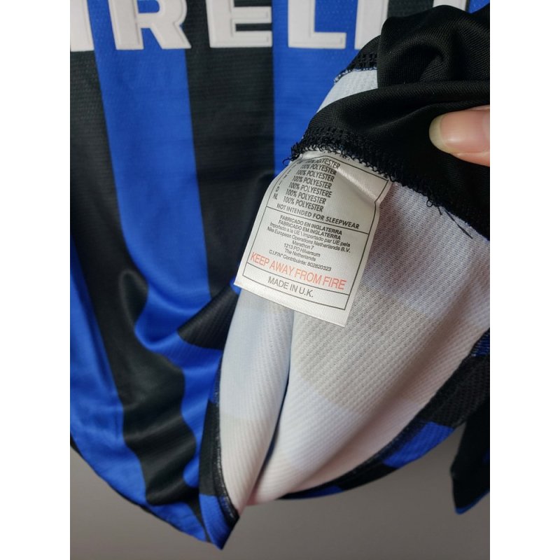 1998/1999 Retro Long Sleeve Internazionale Milan Home Football Jersey 1:1 Thai Quality