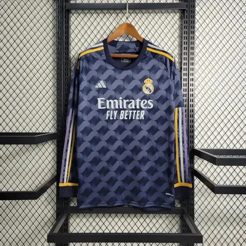 2023/2024 Long Sleeve Real Madrid Away Football Shirt