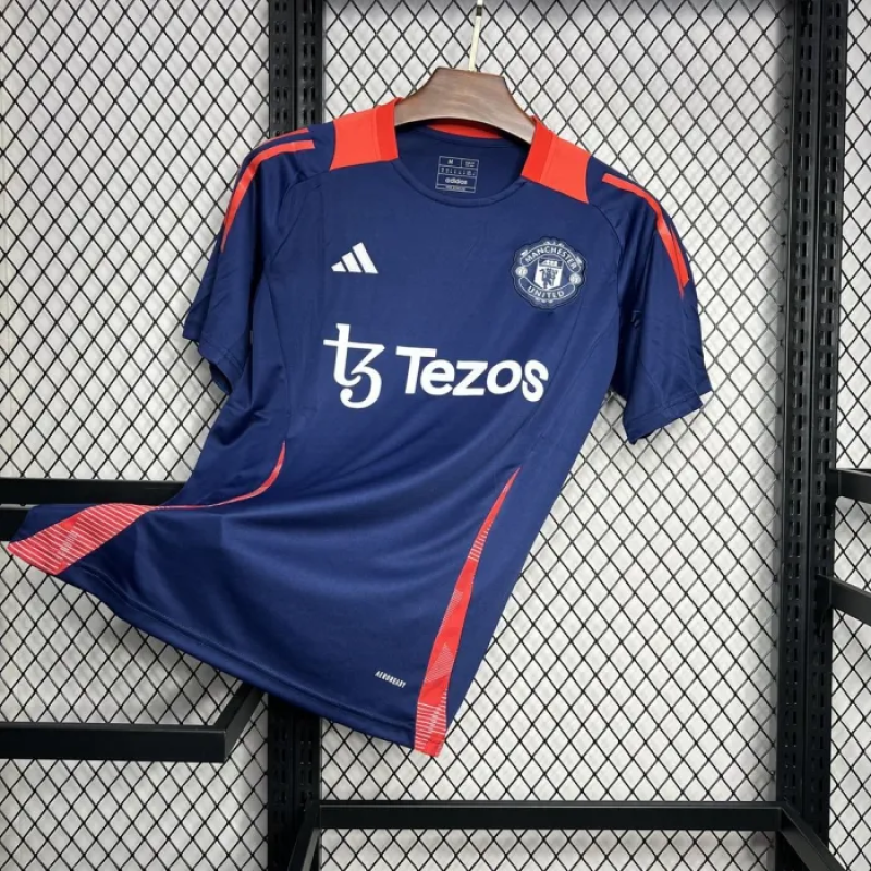 Manchester United Dark blue Pre-match training Jersey 24/25 Football Kit