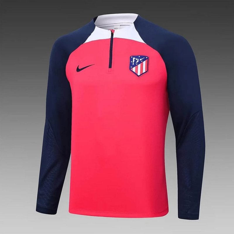 2023/2024 Atletico Madrid Half-Pull Training Suit Red 1:1 Thai Quality Set