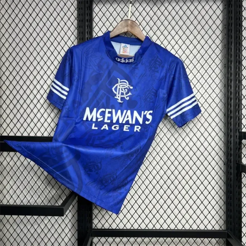 Retro Rangers Home Kit 1994 1996 Football Jersey
