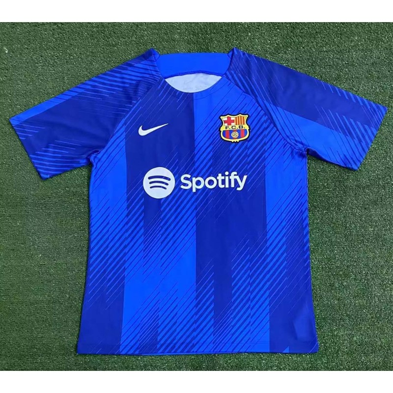 2023/2024 Barcelona Training Wear Blue Jersey