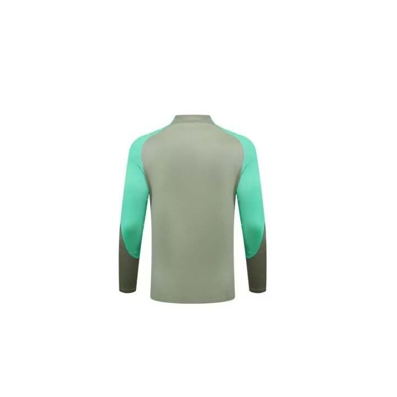 2023/2024 Atletico Madrid Half-Pull Training Suit Green 1:1 Thai Quality Set