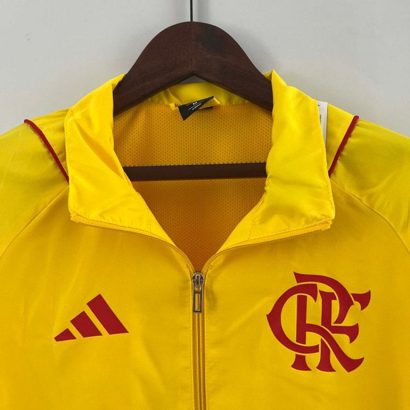 2023 Flamengo Windbreaker yellow Soccer Jersey 1:1 Thai Quality
