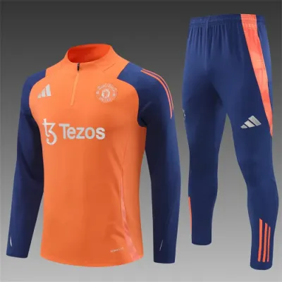 Manchester United Training Tracksuits 24/25 Football Jersey(orange color)