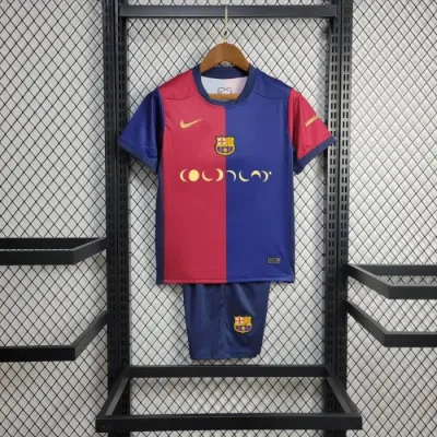 Coldplay Kids Barcelona Home Kit 24/25 Football Jersey