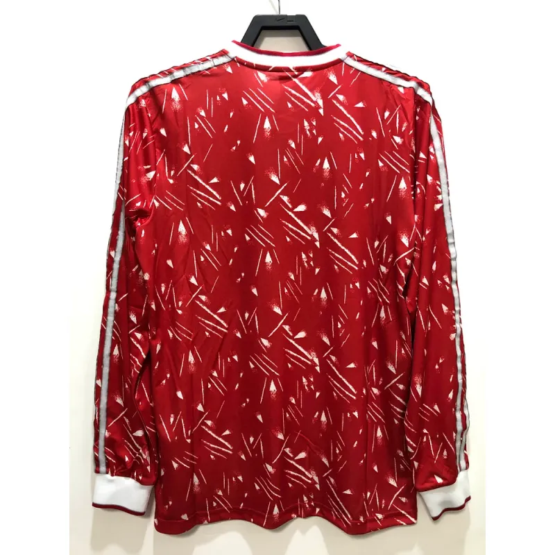 1989/1991 Retro Long Sleeve Liverpool Home Football Shirt 1:1 Thai Quality