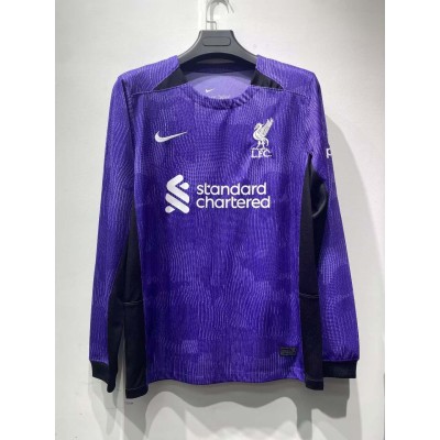 2023/2024 Long Sleeve Liverpool Third Away Football Shirt 1:1 Thai Quality