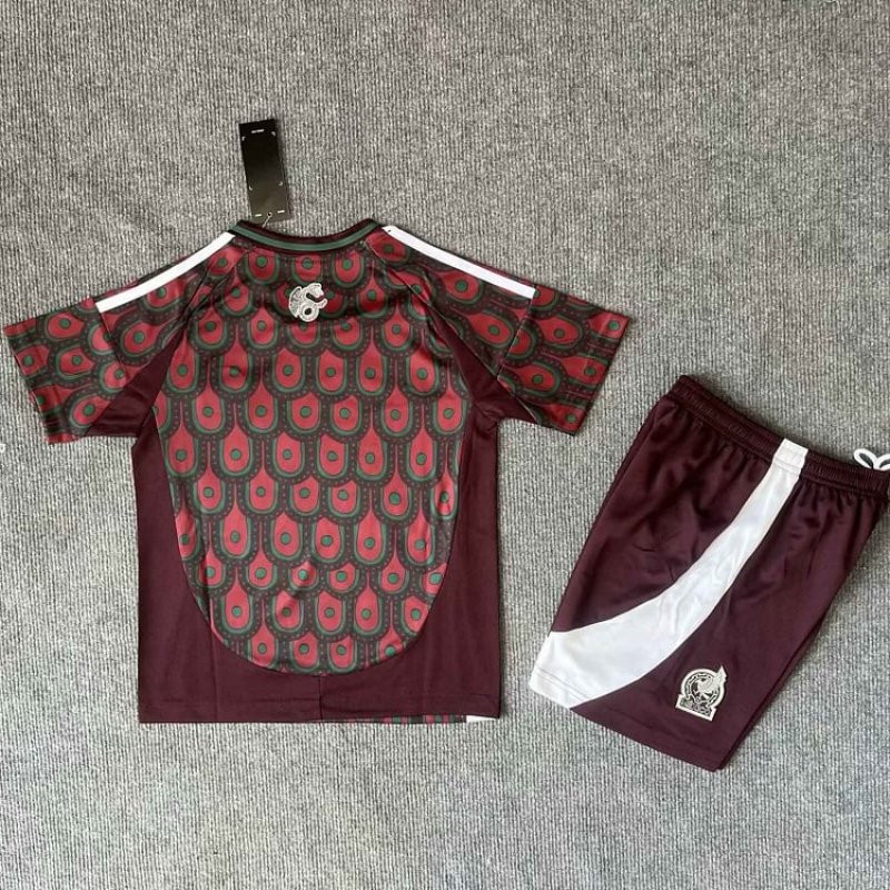 Kids Mexico 24/25 Home Football Jersey Kit
