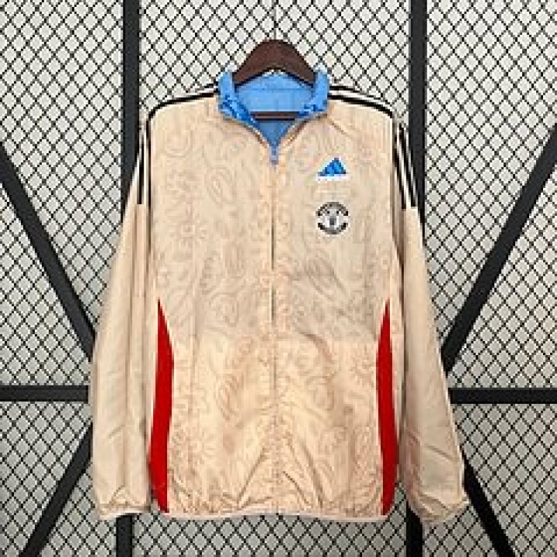 24/25 Manchester United Reversible Windbreaker Soccer Jersey
