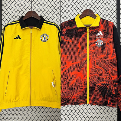 24/25 Manchester United Reversible Windbreaker Soccer Jersey