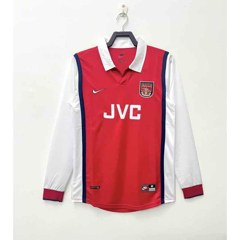 1998/1999 Retro Long Sleeve Arsenal Home Football Shirt 1:1 Thai Quality