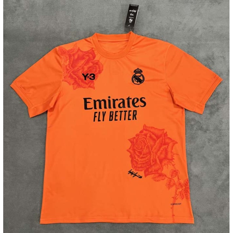 2024/2025 Real Madrid Y-3 Special Edition Orange Football Shirt 1:1 Thai Quality