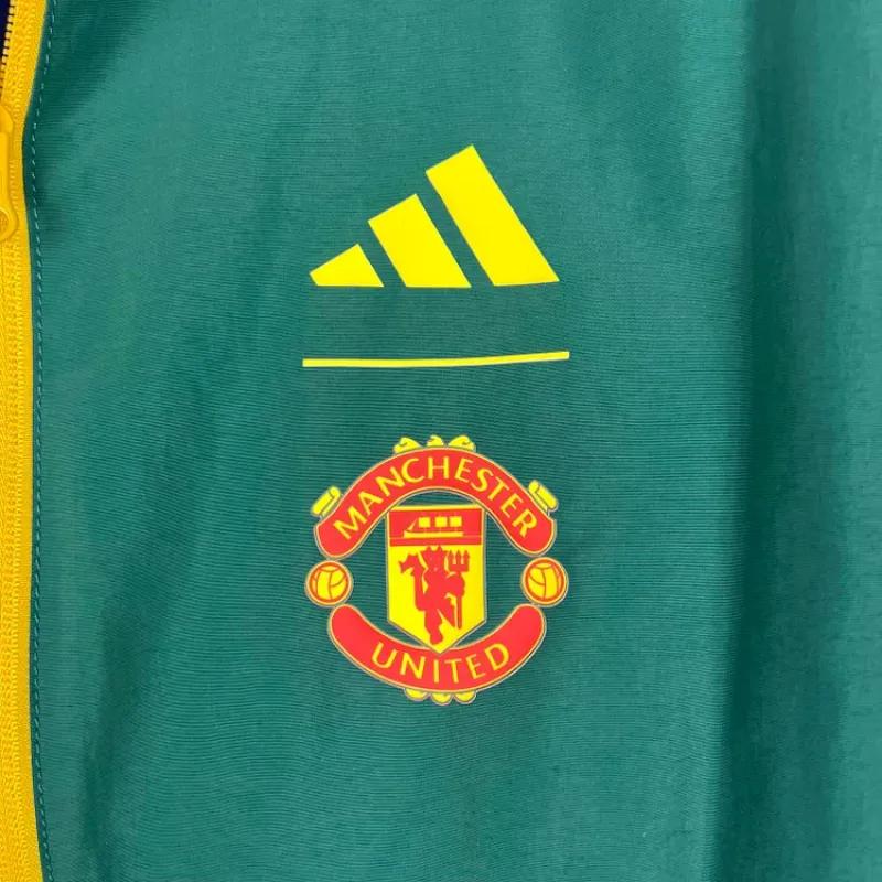 2023/2024 Manchester United Reversible WindbreakerBlue-GreenSoccer Jersey 1:1 Thai Quality