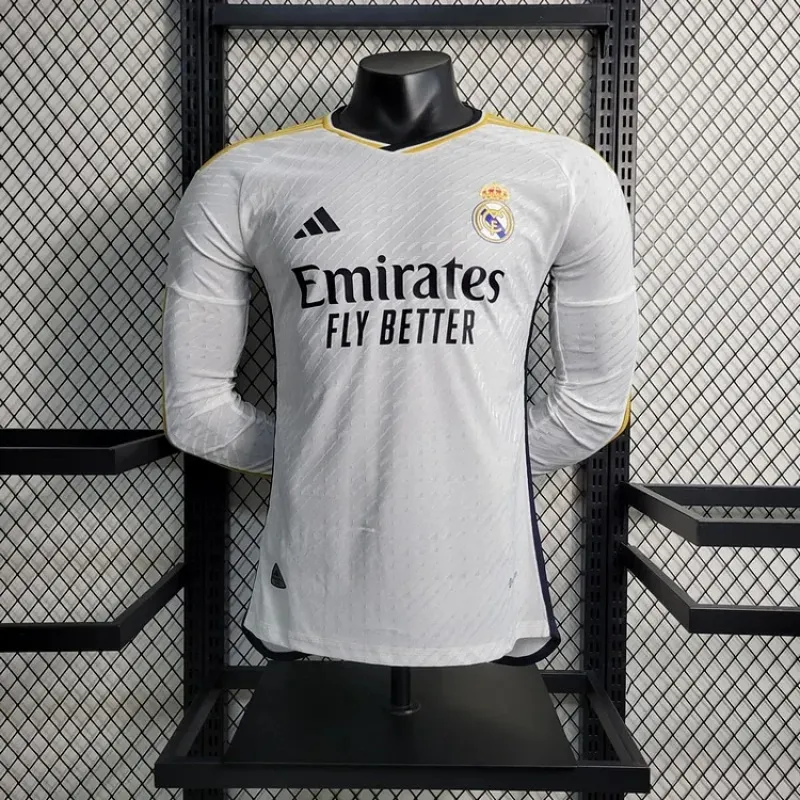 2023/2024 Long Sleeve Player Version Real Madrid Home