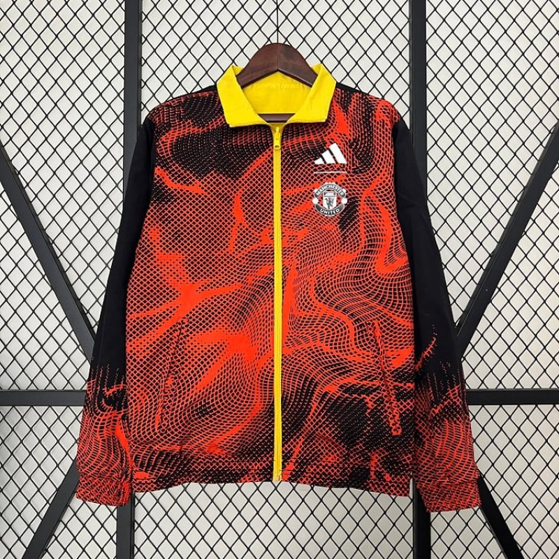 24/25 Manchester United Reversible Windbreaker Soccer Jersey