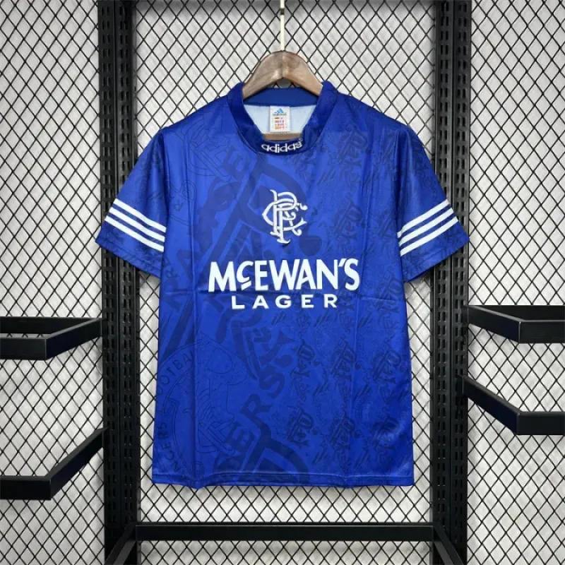 Retro Rangers Home Kit 1994 1996 Football Jersey