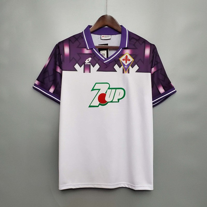 1992/1993 Retro Fiorentina Away Soccer Jersey 1:1 Thai Quality