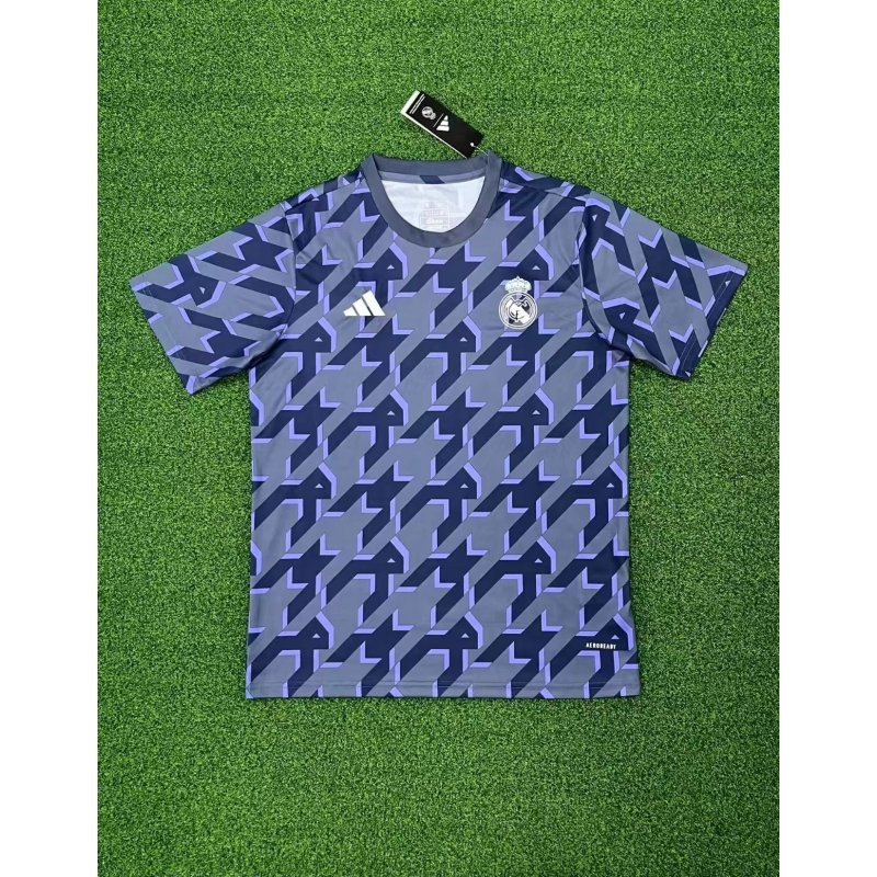 2023/2024 Real Madrid Gray Training Wear Football Shirt
