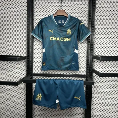 Kids Marseille Away Jersey 24/25 Football Kit