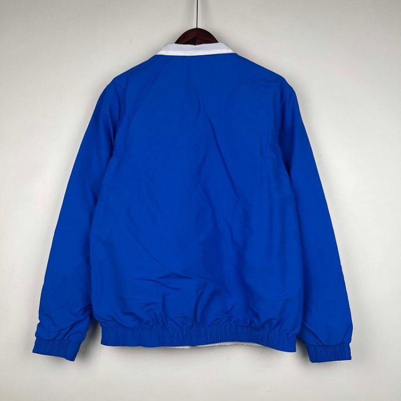 2023/2024 Lyon Reversible WindbreakerBlue-whiteSoccer Jersey 1:1 Thai Quality