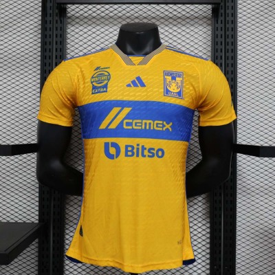 2023/2024 Player Version Tigres Home Football Shirt 1:1 Thai Quality