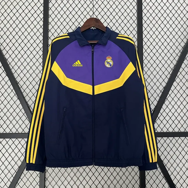 2024 Real Madrid CasuaI Windbreaker Double-sided reversible Soccer Jersey