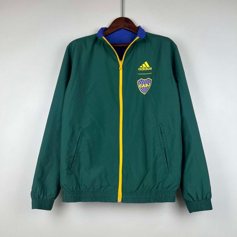 2023-2024 Boca Juniors Reversible WindbreakerBlue-GreenSoccer Jersey 1:1 Thai Quality